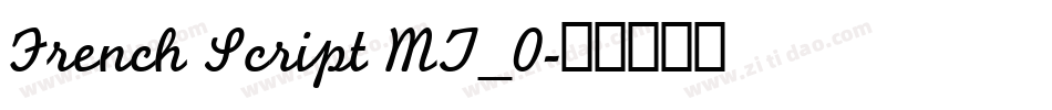 French Script MT_0字体转换
